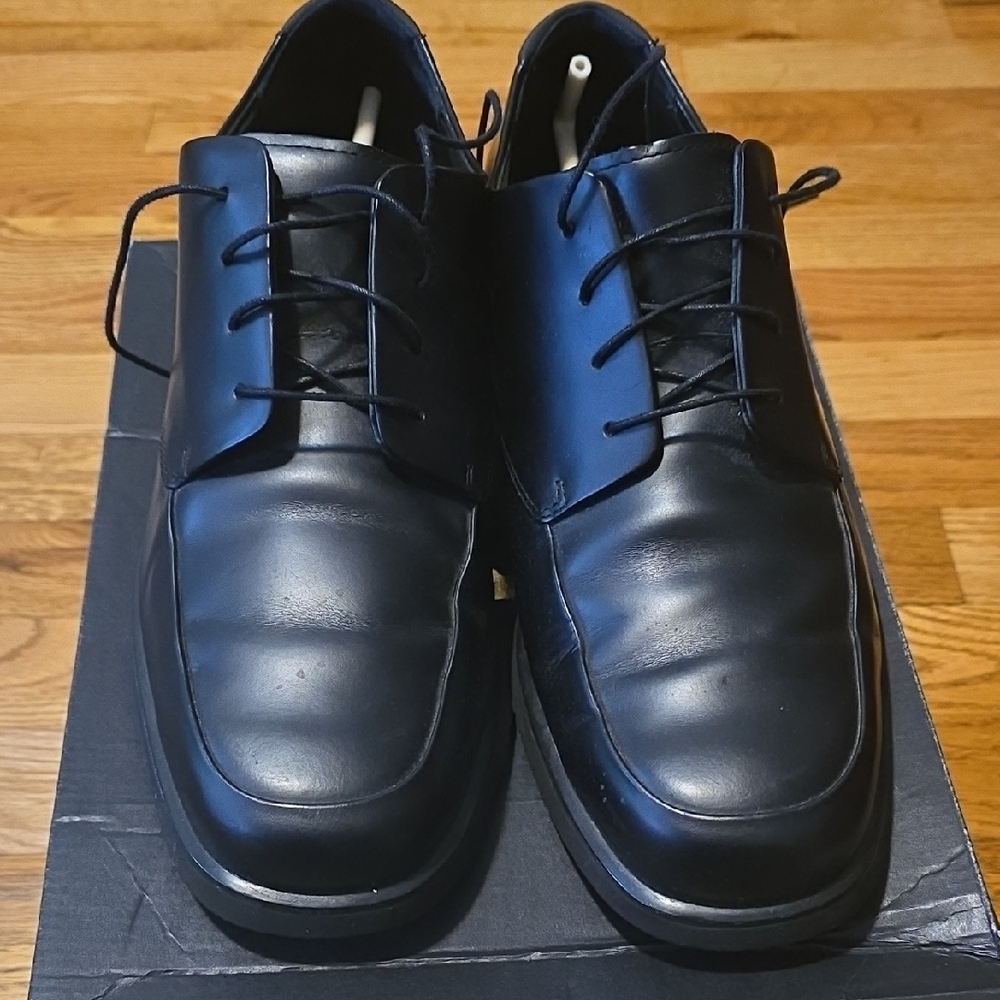 Rockport Black Leather Oxford Shoes - Picture 2 of 5